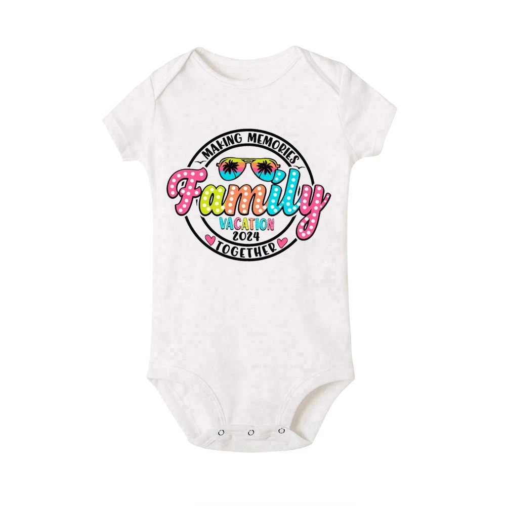 Making Memories Together Family Vacation 2024 Matching Outfit Adult Kids T-shirt Tops Baby Bodysuit Travel Faimily Look Clothes