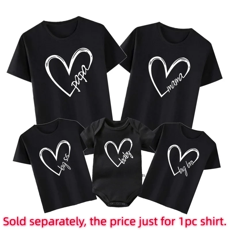 Funny Papa Mama Family Matching Outfits Daddy Mom Kids T-shirt Baby Bodysuit Family Look Father Son Clothes Father's Day Gift